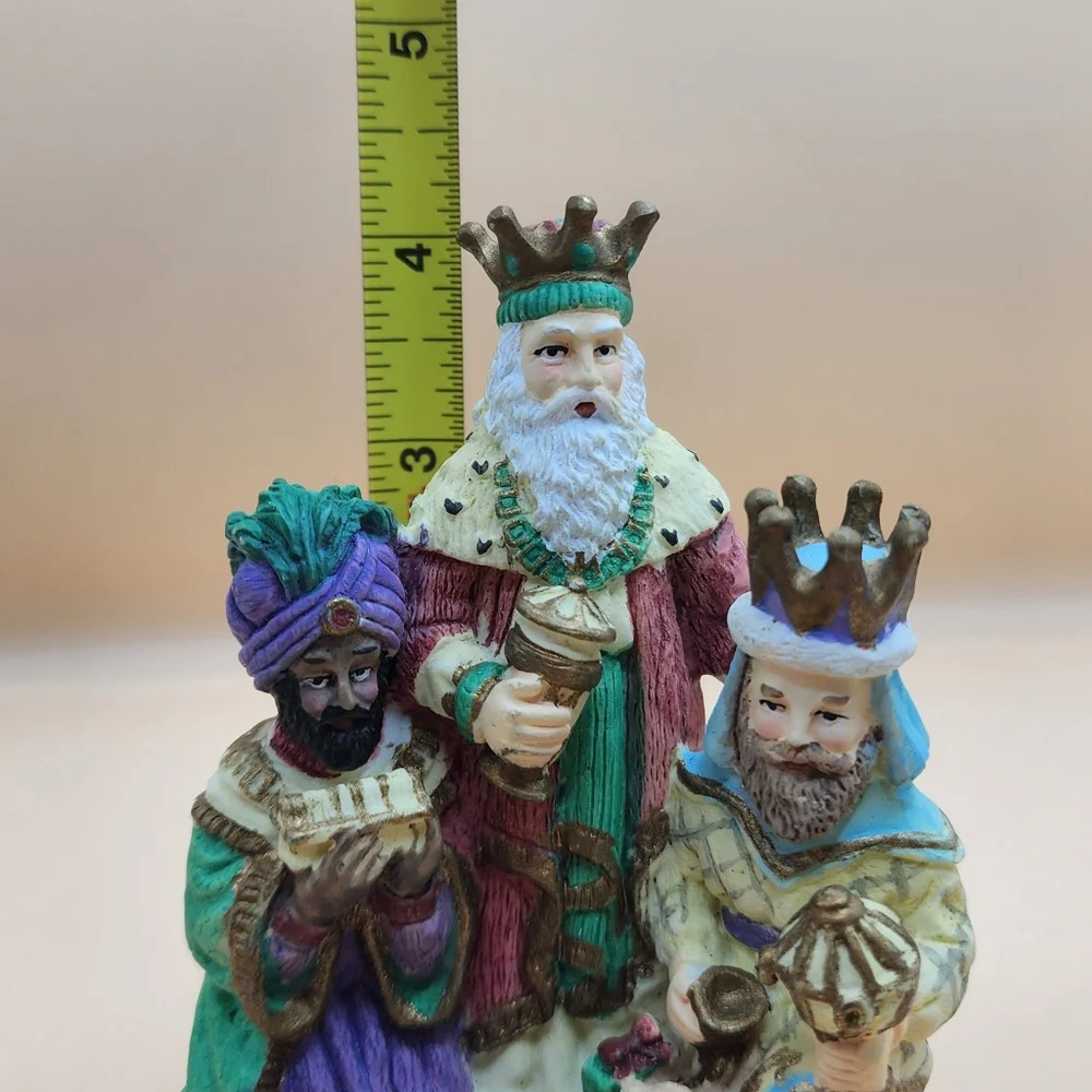 1995 3 Magi Wise Men Figurine Christmas 4 Inch - Picture 6 of 6